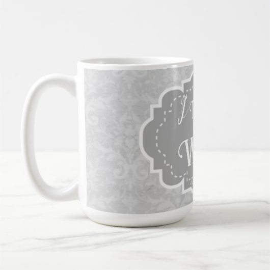 Ich kämpfte und gewann | Brustkrebserkrankung Kaffeetasse (Links)