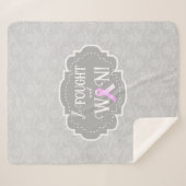 Ich kämpfte und gewann | Brustkrebserkrankung Sherpadecke (Vorderseite (Horizontal))