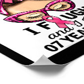 Ich kämpfte und ich gewann 7 Jahre frei Messy Bun Poster (Ecke)