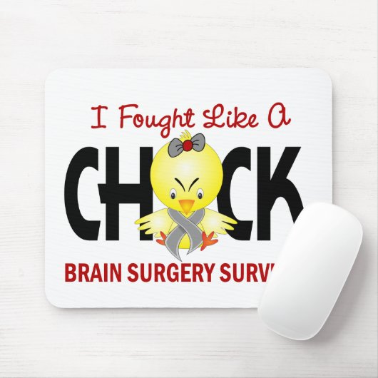 Ich kämpfte wie ein Gehirn-Operations-Überlebender Mousepad (Mit Mouse)