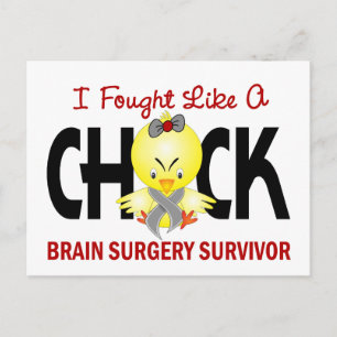 Ich kämpfte wie ein Hirnüberlebender von Küken 1 Postkarte