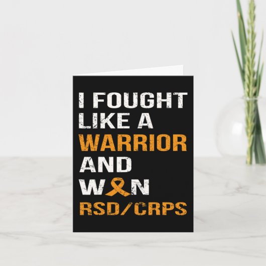 ICH KÄMPFTE WIE EIN KRIEGER UND WON RSD - CRPS KARTE (Vorderseite)