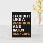ICH KÄMPFTE WIE EIN KRIEGER UND WON RSD - CRPS KARTE (Gelbe Blume)