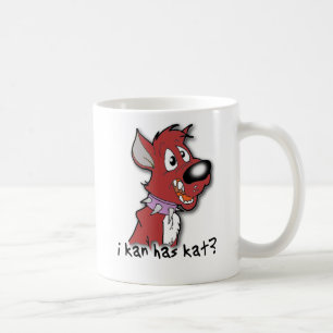 Ich Kan Has Kat? Lustiger Becher Ich kann Cheezebu Kaffeetasse