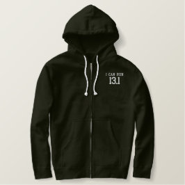 Ich kann 13,1 laufen lassen -- Können Sie? Bestickter Hoodie