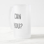 Ich kann 13,1 laufen lassen - Linkshänder Mattglas Bierglas (Vorderseite Links)