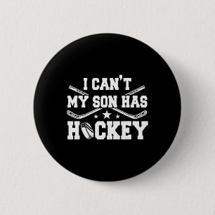 Ich kann#39; mein Sohn hat Hockey-Eis-Skaten-Spiel Button