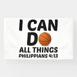 ICH KANN ALLE DINGE BASKETBALL BANNER