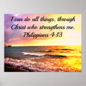 ICH KANN ALLE DINGE DURCH CHRIST, DASS SIE STÄRKEN POSTER (Vorne)