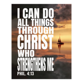 ICH KANN ALLE DINGE DURCH CHRISTEN TUN, DIE STÄRKE FOTODRUCK