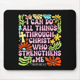 Ich kann alle Dinge durch Christus, der mich stärk Mousepad