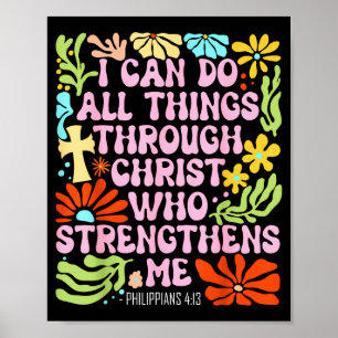 Ich kann alle Dinge durch Christus, der mich stärk Poster