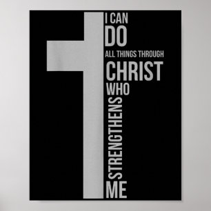 Ich kann alle Dinge durch Christus, der mich stärk Poster