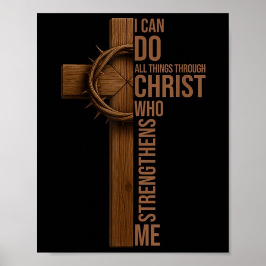 Ich kann alle Dinge durch Christus Jesus tun Chris Poster (Vorne)