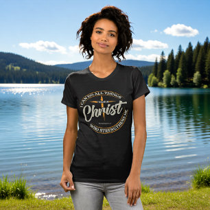 Ich kann alle Dinge durch Christus Philipper 4:1 T-Shirt