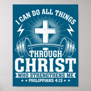 Ich kann alle Dinge durch Christus Poster