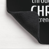 Ich kann alle Dinge durch Christus tun - Christlic Mousepad (Ecke)