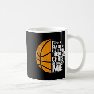 Ich kann alle Dinge durch Christus tun Christliche Kaffeetasse