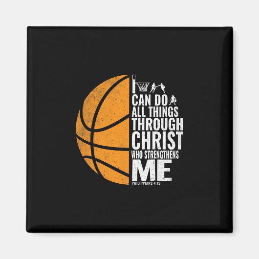 Ich kann alle Dinge durch Christus tun Christliche Magnet (Vorne)