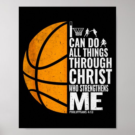 Ich kann alle Dinge durch Christus tun Christliche Poster (Vorne)