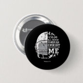 Ich kann alle Dinge durch Christus tun Fußball Phi Button (Vorne & Hinten)