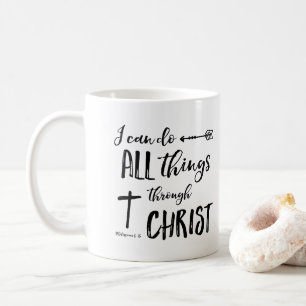 Ich kann alle Dinge durch Christus tun Kaffeetasse