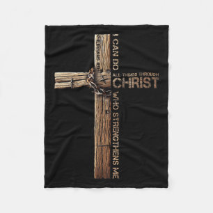 Ich kann alle Dinge durch Christus tun, Kreuz Jesu Fleecedecke