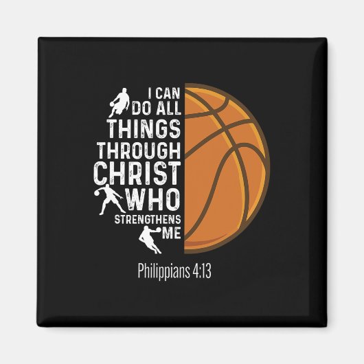 Ich kann alle Dinge durch Christus tun - Sketll Pl Magnet (Vorne)