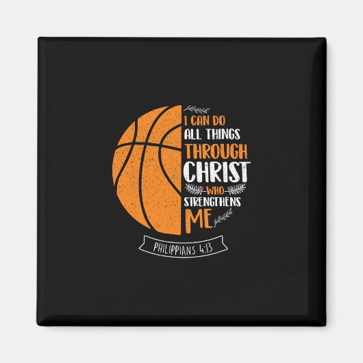 Ich kann alle Dinge durch Christus tun - Sketll Pl Magnet (Vorne)