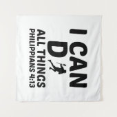 ICH KANN ALLE DINGE LACROSSE TUN WANDTEPPICH (Vorderseite (Horizontal))