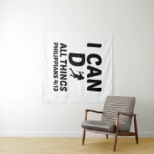 ICH KANN ALLE DINGE LACROSSE TUN WANDTEPPICH (Beispiel (Horizontal))