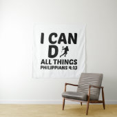 ICH KANN ALLE DINGE LACROSSE TUN WANDTEPPICH (Beispiel)