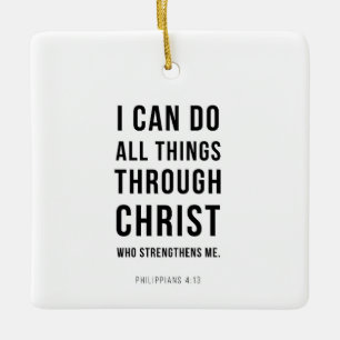 Ich kann alle Dinge Philipper 4:13 Keramikornament