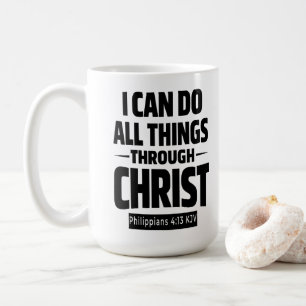 Ich kann alle Dinge Philipper 4, 13 KJV Tasse