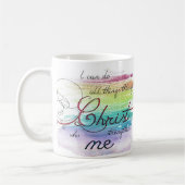Ich kann alle Dinge tun Kaffeetasse (Links)
