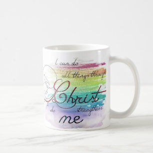 Ich kann alle Dinge tun Kaffeetasse