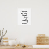 Ich kann alles auf den christlichen Philippinen tu Poster (Küche)