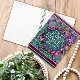 Ich kann alles Bibelverse Hübsche Blüte machen Planer