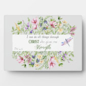 Ich kann alles Bibelverse tun Fotoplatte (Vorderseite)