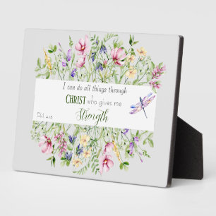 Ich kann alles Bibelverse tun Fotoplatte