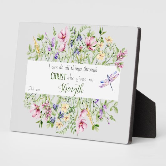 Ich kann alles Bibelverse tun Fotoplatte (Seite)