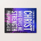 Ich kann alles Christlich Bibelverse machen Puzzle (Horizontal)