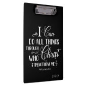 Ich kann alles Christliche Bibelkletterbrett mache Klemmbrett (Rechts)