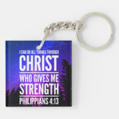 Ich kann alles Christliche Bibelverse machen Schlüsselanhänger (Rückseite)