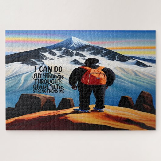 Ich kann alles Christliche Motivierend Puzzle mach (Horizontal)