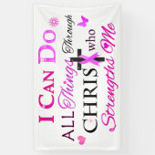 ICH KANN ALLES DURCH CHRIST MACHEN BANNER (Vertikal)