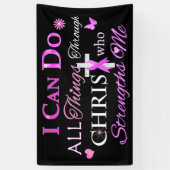 ICH KANN ALLES DURCH CHRIST MACHEN BANNER (Vertikal)