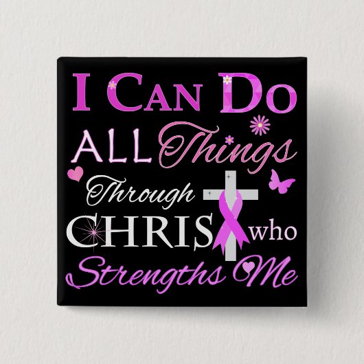 ICH KANN ALLES DURCH CHRIST MACHEN BUTTON (Vorderseite)