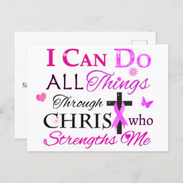 ICH KANN ALLES DURCH CHRIST MACHEN POSTKARTE