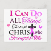 ICH KANN ALLES DURCH CHRIST MACHEN POSTKARTE (Vorderseite)